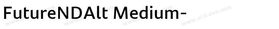FutureNDAlt Medium字体转换